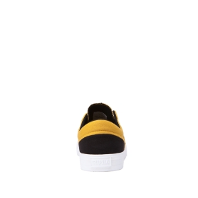 Supra Mens COBALT Black/Golden/white Low Top Shoes | CA-60047